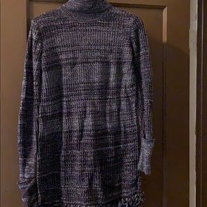 Fringed sweater dress